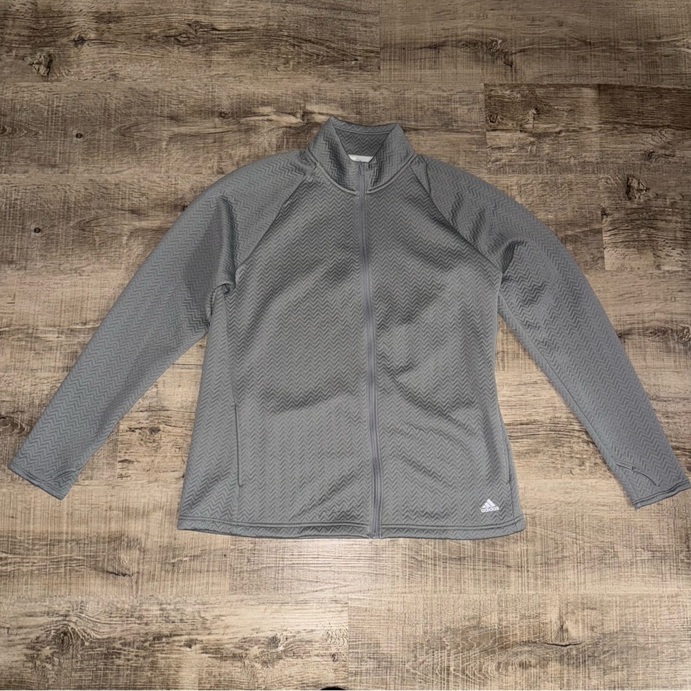 Women’s Adidas Zip Up Grey Golf Long Sleeve Performance XL